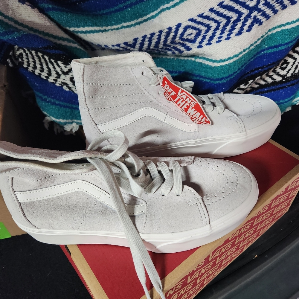 New! Suede Platform High Top Vans